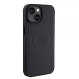 Mercedes Benz iPhone 15 Deksel Star Pattern MagSafe Svart