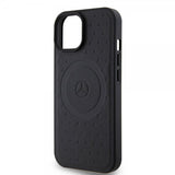Mercedes Benz iPhone 15 Deksel Star Pattern MagSafe Svart
