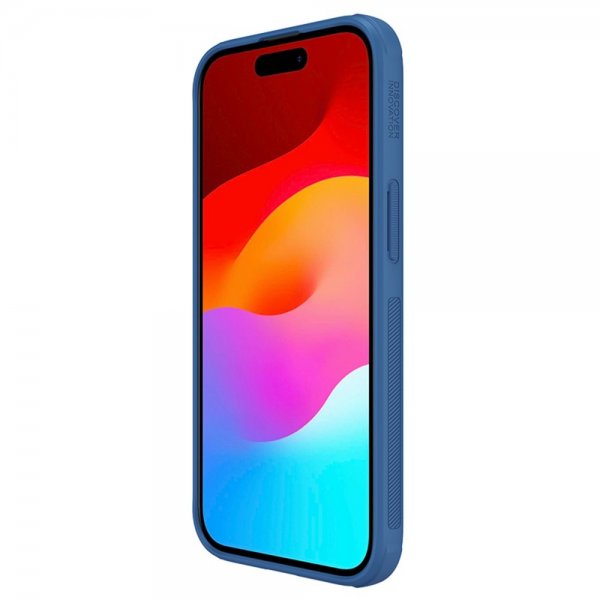 Nillkin iPhone 15 Deksel Super Frosted Shield Pro Blå