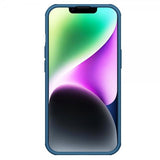 Nillkin iPhone 15 Deksel Super Frosted Shield Pro Logo Hole Blå