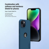 Nillkin iPhone 15 Deksel Super Frosted Shield Pro Logo Hole Svart