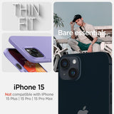 Spigen iPhone 15 Deksel Thin Fit Iris Purple