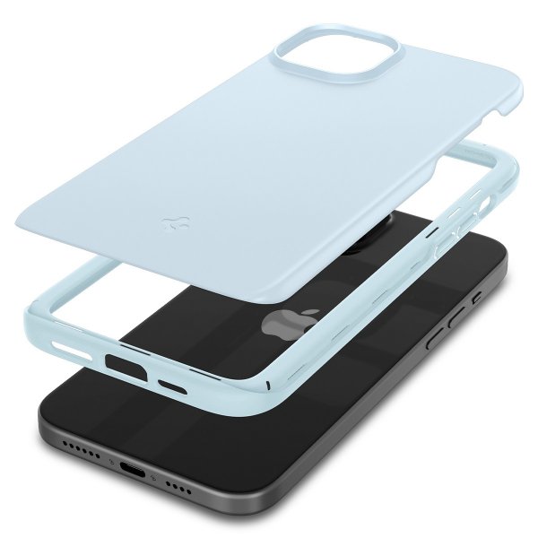 Spigen iPhone 15 Deksel Thin Fit Mute Blue
