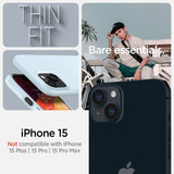 Spigen iPhone 15 Deksel Thin Fit Mute Blue