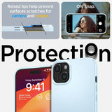 Spigen iPhone 15 Deksel Thin Fit Mute Blue