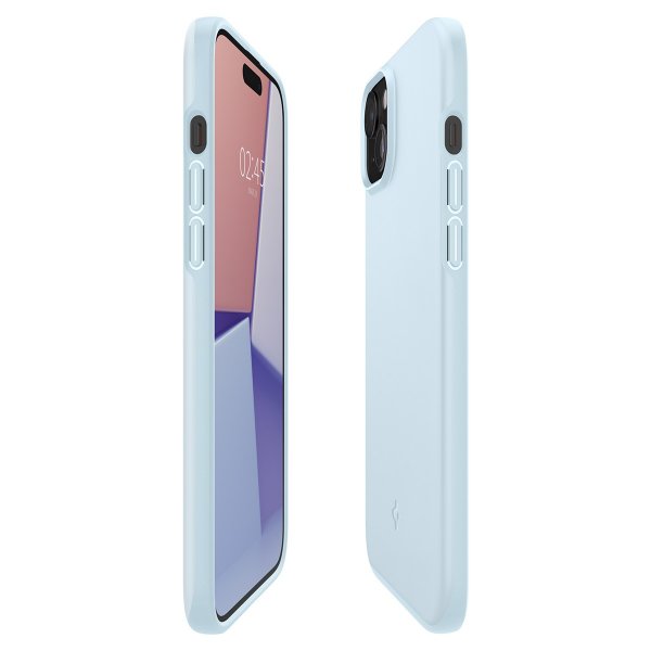 Spigen iPhone 15 Deksel Thin Fit Mute Blue