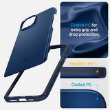 Spigen iPhone 15 Deksel Thin Fit Navy Blue