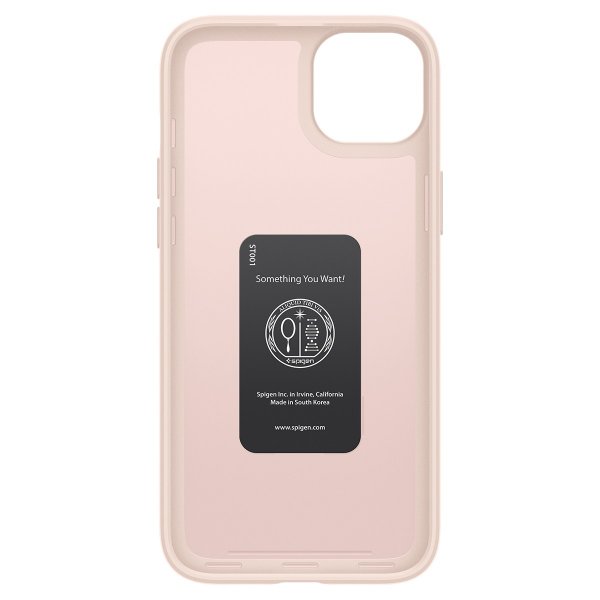 Spigen iPhone 15 Deksel Thin Fit Pink Sand