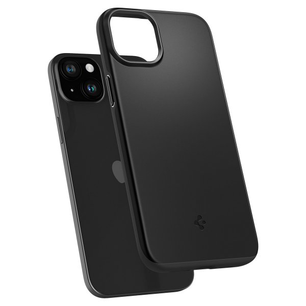 Spigen iPhone 15 Deksel Thin Fit Svart