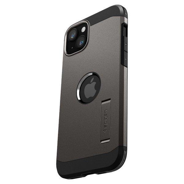Spigen iPhone 15 Deksel Tough Armor MagFit Gunmetal