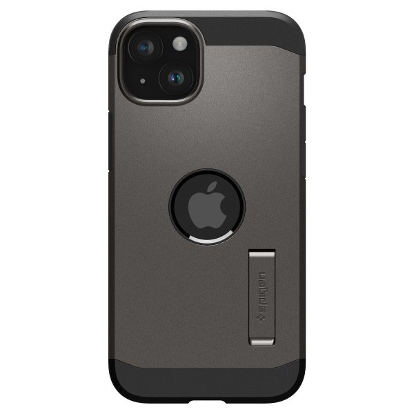 Spigen iPhone 15 Deksel Tough Armor MagFit Gunmetal