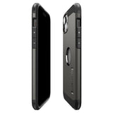 Spigen iPhone 15 Deksel Tough Armor MagFit Gunmetal