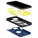 Spigen iPhone 15 Deksel Tough Armor MagFit Navy Blue