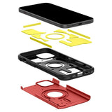 Spigen iPhone 15 Deksel Tough Armor MagFit Rød