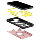 Spigen iPhone 15 Deksel Tough Armor MagFit Rose Gold