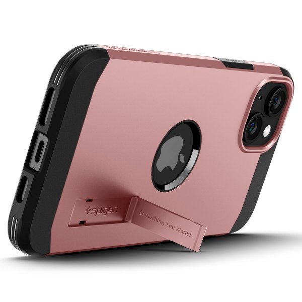 Spigen iPhone 15 Deksel Tough Armor MagFit Rose Gold