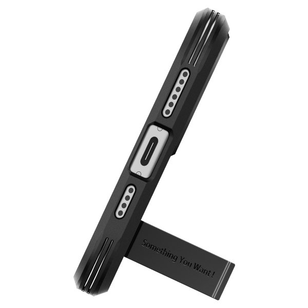 Spigen iPhone 15 Deksel Tough Armor MagFit Svart