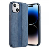 X-Level iPhone 15 Deksel Stofftekstur Blå