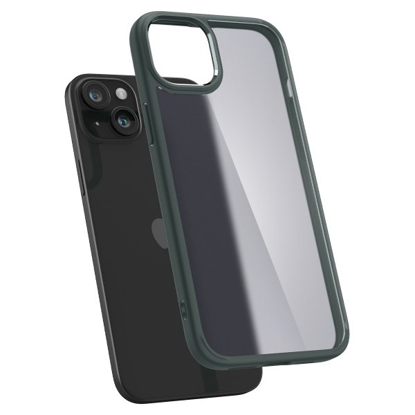 Spigen iPhone 15 Deksel Ultra Hybrid Frost Green