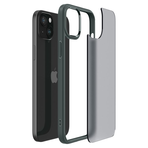 Spigen iPhone 15 Deksel Ultra Hybrid Frost Green