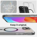 Spigen iPhone 15 Deksel Ultra Hybrid MagFit Graphite