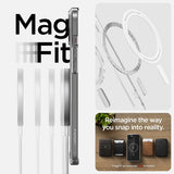 Spigen iPhone 15 Deksel Ultra Hybrid MagFit Graphite