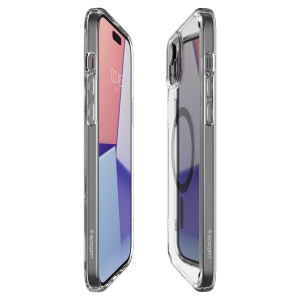 Spigen iPhone 15 Deksel Ultra Hybrid MagFit Graphite