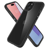Spigen iPhone 15 Deksel Ultra Hybrid Matte Matte Black