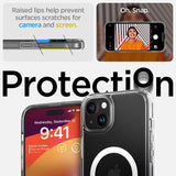 Spigen iPhone 15 Deksel Ultra Hybrid S MagFit Crystal Clear