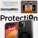 Spigen iPhone 15 Deksel Ultra Hybrid S MagFit Svart