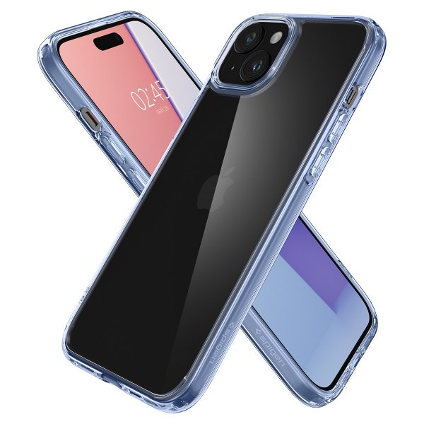 Spigen iPhone 15 Deksel Ultra Hybrid Sky Crystal