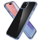 Spigen iPhone 15 Deksel Ultra Hybrid Sky Crystal