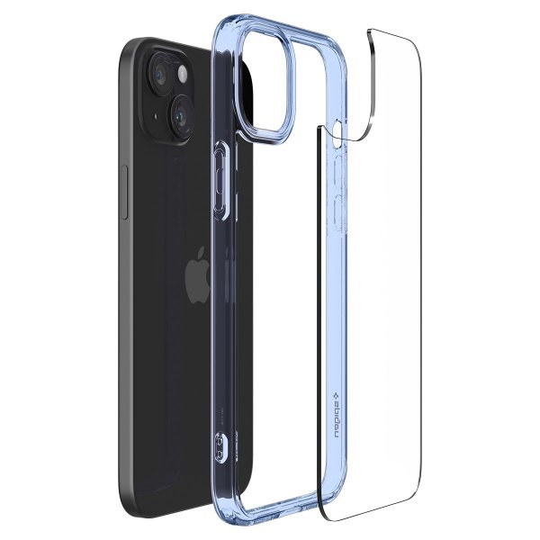 Spigen iPhone 15 Deksel Ultra Hybrid Sky Crystal