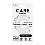 CARE by PanzerGlass iPhone 15 Deksel Urban Combat MagSafe Hvit