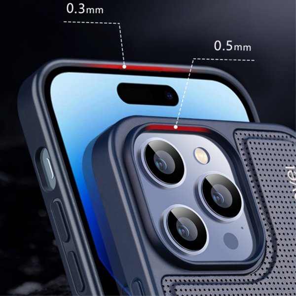 X-Level iPhone 15 Deksel V-shape Blå