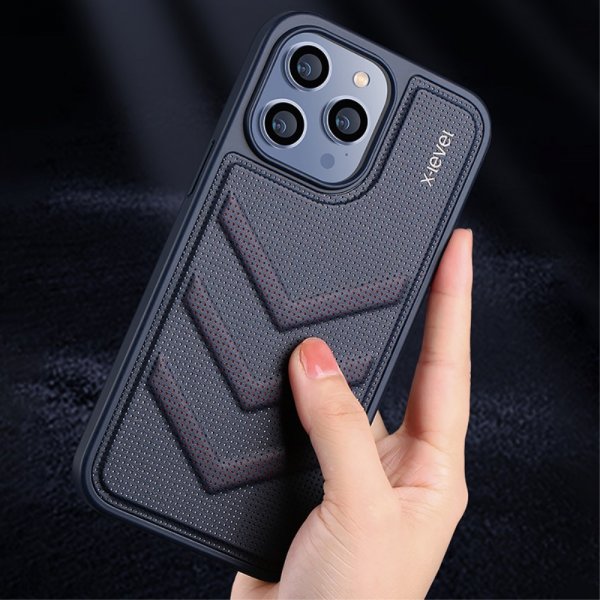 X-Level iPhone 15 Deksel V-shape Lilla