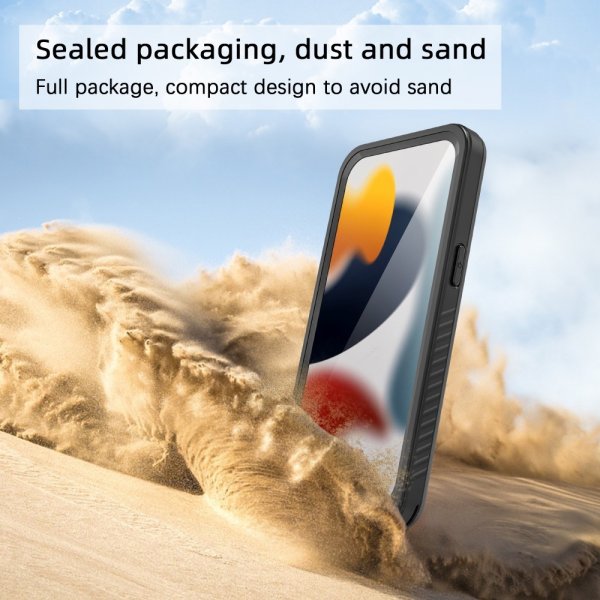 Redpepper iPhone 15 Deksel Vanntett IP68 Svart
