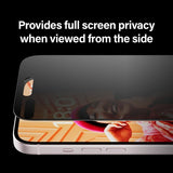 PanzerGlass iPhone 15 Skjermbeskytter Ultra-Wide Fit Privacy EasyAligner
