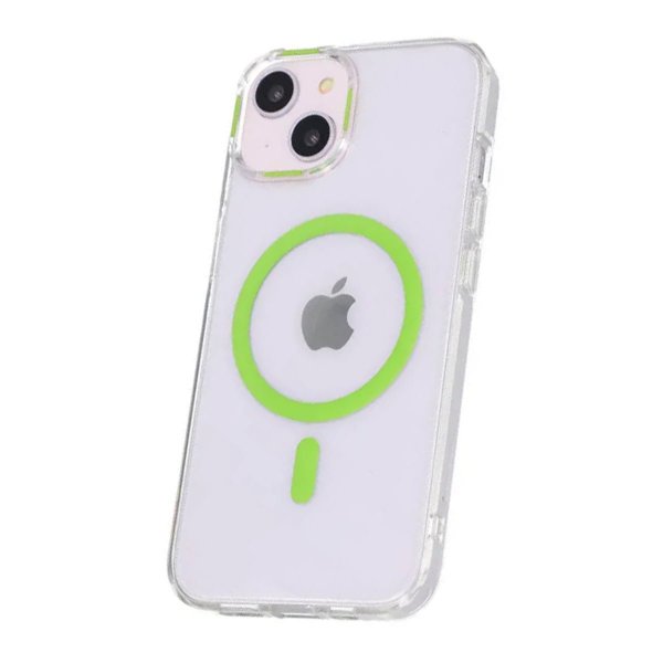iPhone 15 Deksel TPU MagSafe Grønn