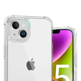 iPhone 15 Deksel Støtsikker Transparent