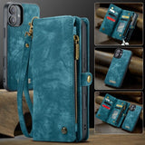 CaseMe iPhone 16 Etui 008 Series Avtakbart Deksel Blå