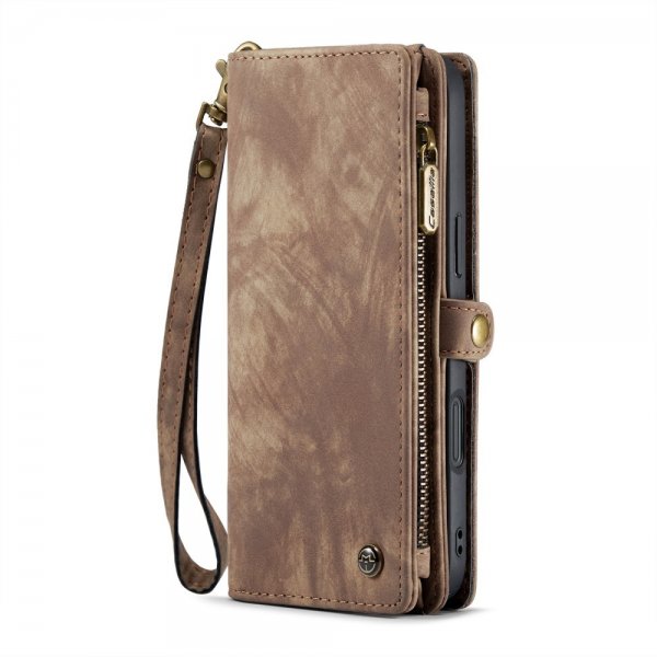 CaseMe iPhone 16 Etui 008 Series Avtakbart Deksel Brun