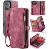 CaseMe iPhone 16 Etui 008 Series Avtakbart Deksel Rød