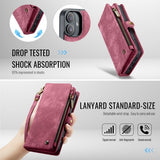 CaseMe iPhone 16 Etui 008 Series Avtakbart Deksel Rød