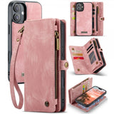 CaseMe iPhone 16 Etui 008 Series Avtakbart Deksel Rosa