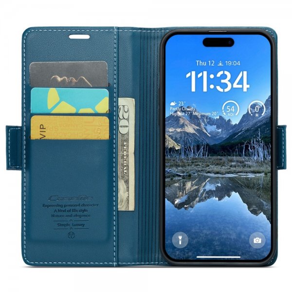 CaseMe iPhone 16 Etui 023 Series Blå