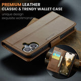 CaseMe iPhone 16 Etui 023 Series Brun