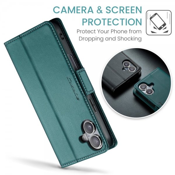 CaseMe iPhone 16 Etui 023 Series Grønn