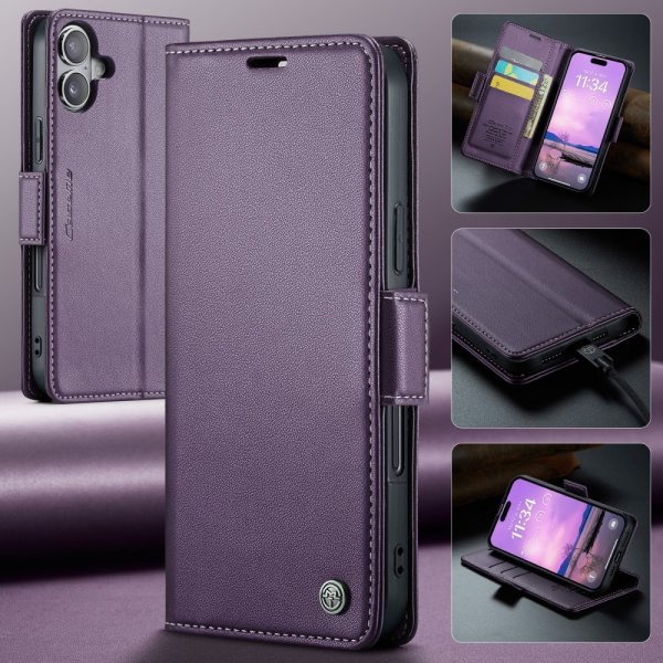 CaseMe iPhone 16 Etui 023 Series Lilla