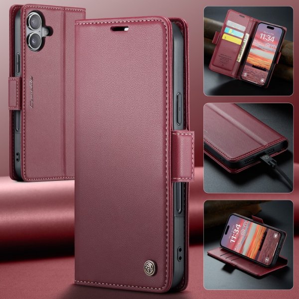 CaseMe iPhone 16 Etui 023 Series Rød